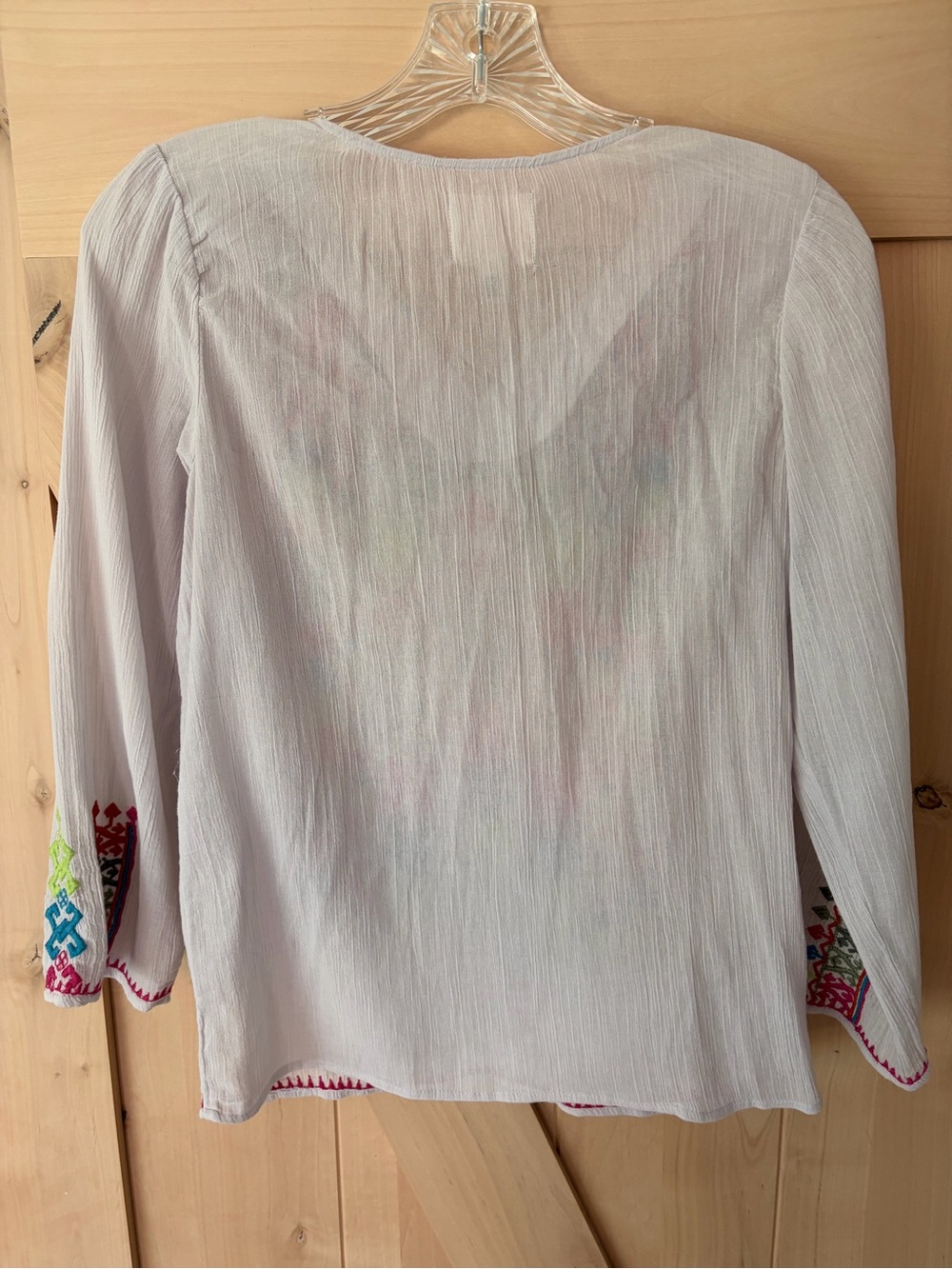 NWT Peek Girl’s Embroidered V-Neck Boho Top - Picture 6 of 6